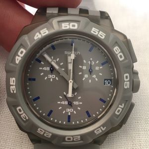 Swatch Gray Hero Chronograph Watch